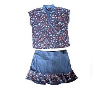 NWT Callaway TrueSculpt Opti-Dri Golf Shirt & Skort - Large